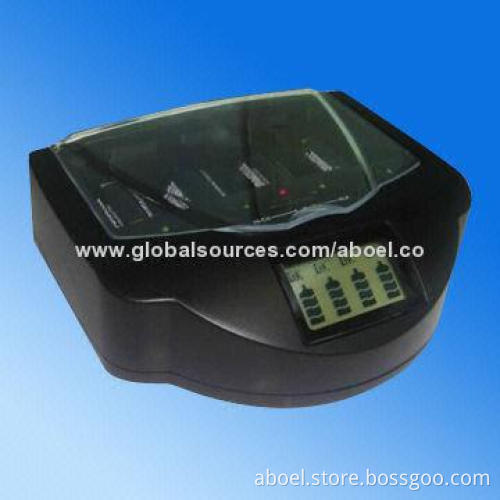 Ni-CAD Battery Recharger with CE Mark, 100-240V AC, 50/60Hz, 0.5A Voltage